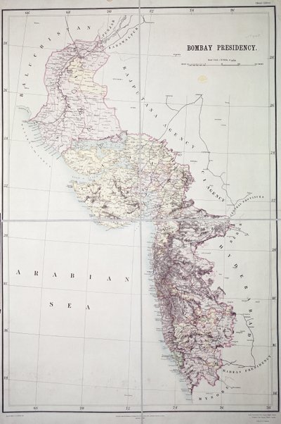 Bombay Presidency, 1890 by English School